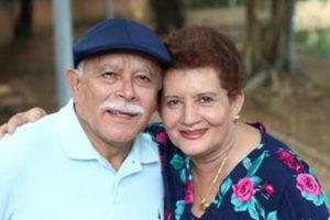 Hispanic older couple