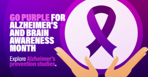 Go purple for Alzheimer's and Brain Awareness